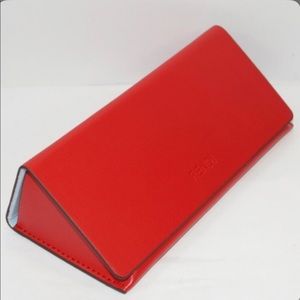Red fendi sunglass case